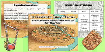 Ancient Sumerian Inventions Activity PowerPoint - ancient sumer
