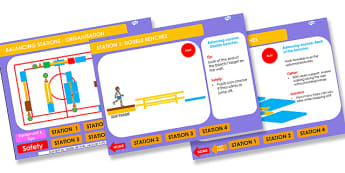 PE Balancing Stations 4 5 6 Years Lesson Ideas PowerPoint - balancing, lesson ideas, lesson plans, powerpoint, lesson plan powerpoint, ideas powerpoint
