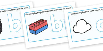 Letter Blends Playdough Mats - Playdough mat, playdough resources, letter blend, consonant, consonants, digraph, trigraph, A-Z letters, foundation stage literacy, literacy, alphabet, letters, playdough 