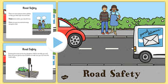 EYFS Road Safety PowerPoint - eyfs, road safety, powerpoint, road, safety