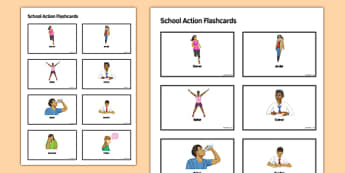 Tarjetas de vocabulario Verbos infinitivos Acciones del colegio - Grammar, gramatica, verbs, verbos, infinitives, infinitivos, school actions, acciones colegio, flashcards, tarjetas de vocabulario