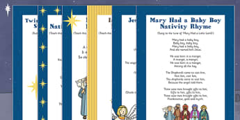 Nativity Songs and Rhymes Pack - nativity, song, rhyme, pack, resources