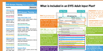 EYFS Halloween Bumper Planning Pack Overview