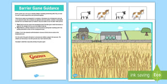 Farm Barrier Game - farm, barrier, game, activity, class, board
