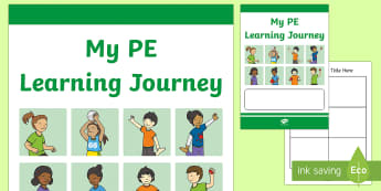 Year 2 My PE Learning Journey Booklet - pe, p.e, physical education, booklet, assessment, learning journey, learning booklet, front cover 