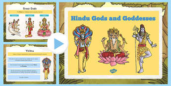 Hindu Gods and Goddesses PowerPoint - hindu, gods, goddesses, powerpoint