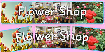Flower Shop Photo Display Banner - flower shop, photo display banner, photo banner, display banner, banner,  banner for display, display photo, display