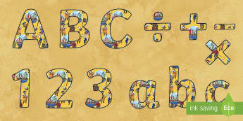 Pirate Themed Display Lettering - pirates, pirate display lettering, pirate lettering, pirate alphabet, pirate themed lettering, pirate display letters