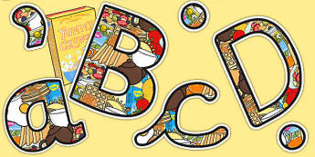 Breakfast Club Themed Size Editable Display Lettering - breakfast club