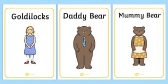 Goldilocks and the Three Bears Display Posters - goldilocks and the three bears, display posters, goldilocks themed posters, goldilocks posters