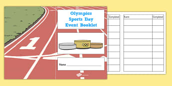 Olympic Sports Day Event Booklet -Event Booklet, Olympics, London 2012, The Olympics, Sports Day, Event, Events, London, Olympic Games, 2012, Editable, booklet, note, book