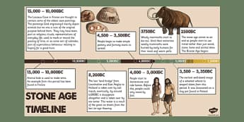 Stone Age Timeline PowerPoint - stone age, powerpoint, timeline