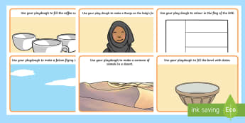 UAE National Day Playdough Mats