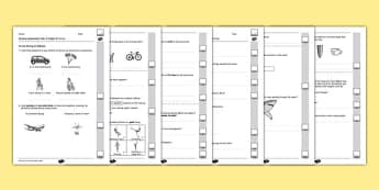 Year 5 Forces End of Unit Assessment - isaac newton, water resistance, streamline, fair test