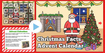 Christmas Facts Advent Calendar PowerPoint - festivities, festive