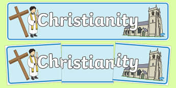 Christian Church Display Banner - Church, Christian, God Jesus, display banner, sign, posters, minister, Vicar, bible, bells, organ, Sunday, cross