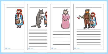 Little Red Riding Hood Writing Frames - writing frame, frame, writing, writing aid, little red riding hood, little red, red riding hood writing frames, red riding hood prompt, writing template, template, literacy, literacy, writing