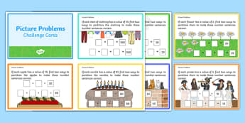 Picture Problems Challenge Cards