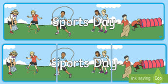 Sports Day Display Banner - sports, pe, sport, header, display