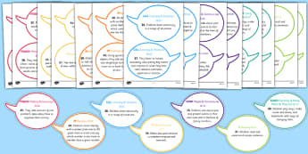 ELG Early Years Outcomes In Speech Bubbles - early years, outcomes, speech bubbles