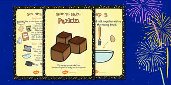 Parkin Recipe Cards - Parking, Recipe, Cards, Sponge, Cake