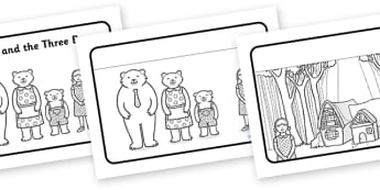 Goldilocks and the Three Bears Sequencing (Speech Bubbles) - Goldilocks, sequencing, traditional tales, tale, fairy tale, three bears, porridge, cottage, beds