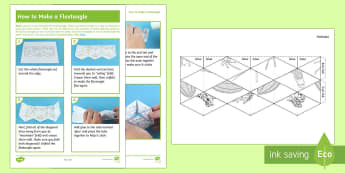 KS2 Rainforest Flextangle Paper Craft - leaves, trees, leaf, colouring, mindfulness