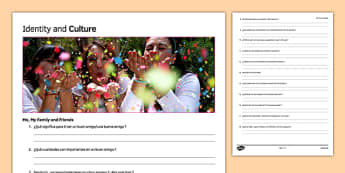 General Conversation Me, my Family & Friends Question List