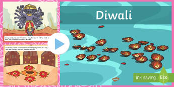 All About Diwali Video PowerPoint - diwali, information, powerpoint, religion