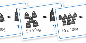 Grams To Kilograms Display Posters - grams to kilograms, grams, kilograms, convert, display, poster, sign, converting, measurement, heavy, light, heavier, lighter, comparison