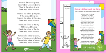 Colours All Around Us Song