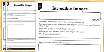 Incredible Images Activity Sheet - activity, sheet, incredible, images, worksheet