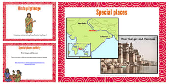 KS1 Hindu Pilgrimage Teaching and Task Setting PowerPoint - Hindu