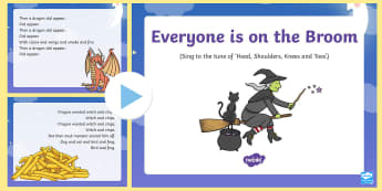 Everyone is on the Broom Song PowerPoint