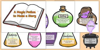 Magic Potion Ingredients to Make a Story - story, how to make a story, magic ingredients, story components, writing stories, creative writing, things to include in a story