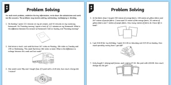Differentiated Addition and Subtraction Word Problem Activity Sheets - Number - Addition and Subtraction, addition, subtraction, add, subtract, worksheets, two step, two s