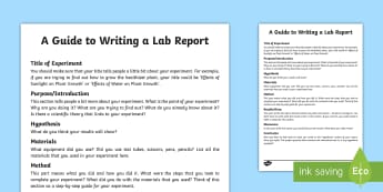 How to Write a Science Lab Report - CfE Science, write-up, results, SCN, creating texts, guidance, guide,Scottish, science, lab, method,