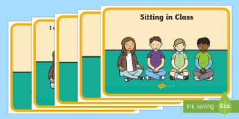 Social Situation (Sitting in Class) - social story, social stories, Behaviour management, self-awareness, self-calming, Autism, PSHE, SEN, social situations, social skills, story, stories