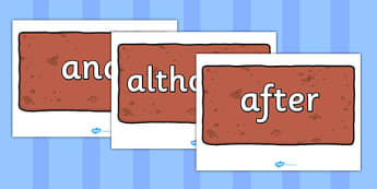 Conjunctions On Bricks - connectives, cohesive device, display