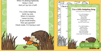 I'm a Little Hedgehog Song