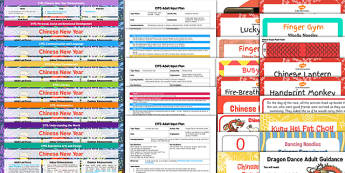 EYFS Chinese New Year Bumper Planning and Resource Pack - EYFS, early years planning, adult led, finger gym