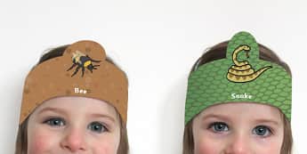 Animals and Insects Role Play Headbands - animal, insect, props