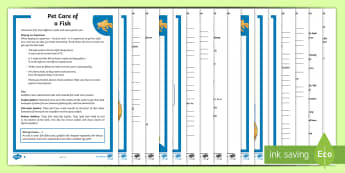 KS2 Pet Care of Fish Differentiated Reading Comprehension Activity - KS2 National Pet Month (April 2017), pets, pet care, caring for fish, fish as pets, looking after tr