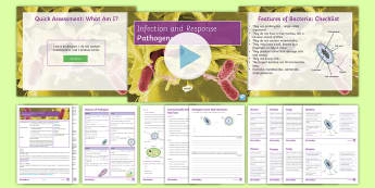 AQA Infection and Response Lesson 1: Pathogens Lesson Pack  - bacteria, viruses, protists, fungi, contamination, GCSE