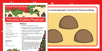 Christmas Pudding Sensory Playdough Recipe - christmas, pudding, sensory, playdough, recipe