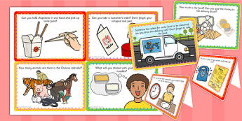 Chinese Takeaway Challenge Cards - challenge cards, chinese