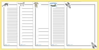 Native American Page Borders - Native Americans, page border, a4 border, template, writing aid, writing border, page template, Native Americans, indian, moccasin, bow and arrow, dream catcher, wild west