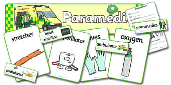 Paramedics Role Play Pack - Paramedics Role Play, paramedic, paramedic resources, ambulance, ambulance man, emergency, accident, injury, people who help us, role play, display, poster, Role Play Pack - role play, people who help us role play, people 