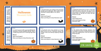 Halloween Discussion Cards