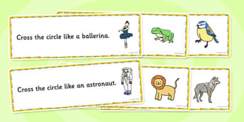 Cross the Circle Activity Cards - activity, cards, circle, cross